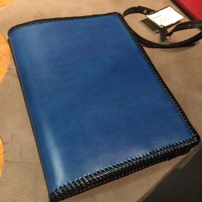 Leather Journal Blue - McFarland Leather - Handmade Leather Gear