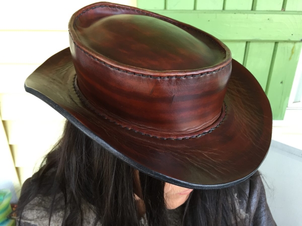 D W Hat - McFarland Leather - Handmade Leather Gear