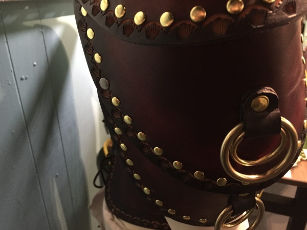 Shoulder Armor - McFarland Leather - Handmade Leather Gear